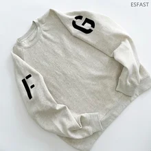 

Essentials FG7C New Sweatshirts Men's Hip hop 7th Collection Streetwear Pullover FG Letter Sleeve Women's Hoodies Sweatshirt