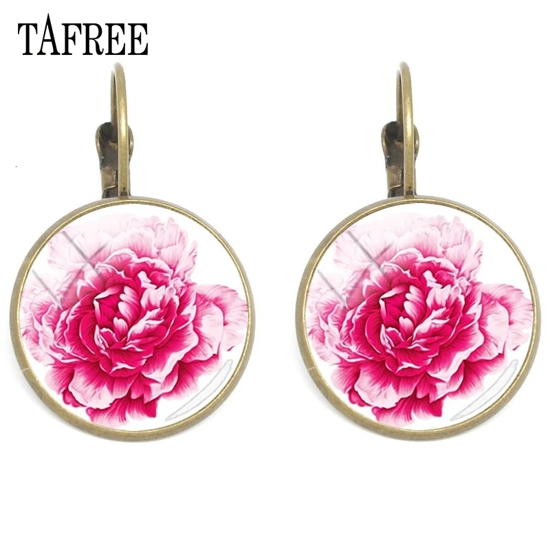 Tafree, Модные Винтажные серьги-клипсы с изображением гвоздики, античные бронзовые серьги-манжеты для женщин, подарок на Рождество, серьги KL09