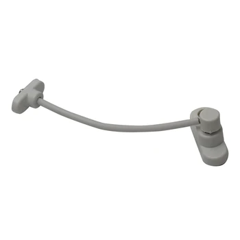 

Stainless Home White Protective Lockable Security Catch Wire Window Room Child Safety Door Restrictor