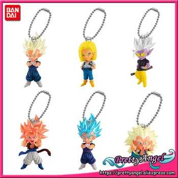 

BANDAI Ultimate Deformed Mascot UDM BURST 39 Gashapon Dragon Ball Super Set of 6 PCS Gotenks Gogeta Vegetto #18 Fu Toys Figure