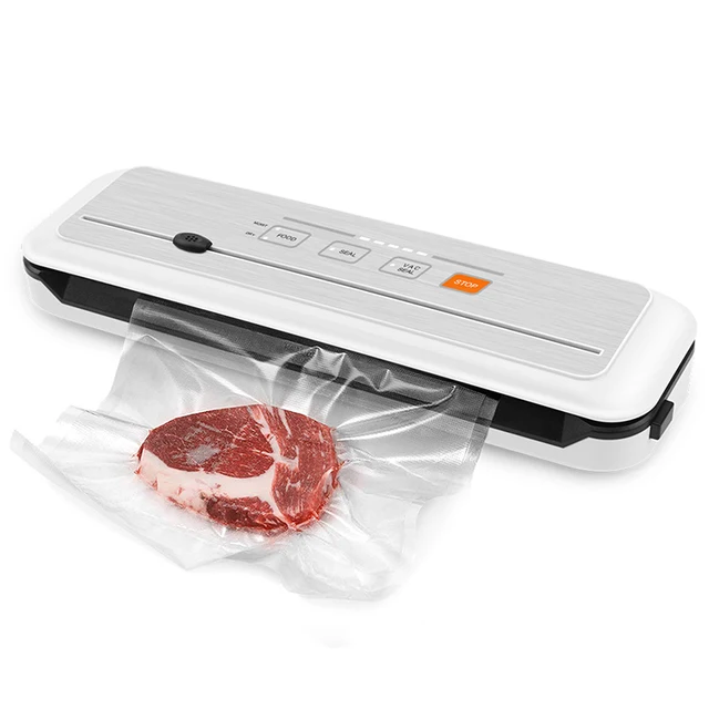 YUMYTH Household Food Vacuum Sealer Packaging Machine Sous Vide Bags Vacuum Packaging Packer Vacuum Bags for Food Storage T287 21 PC White