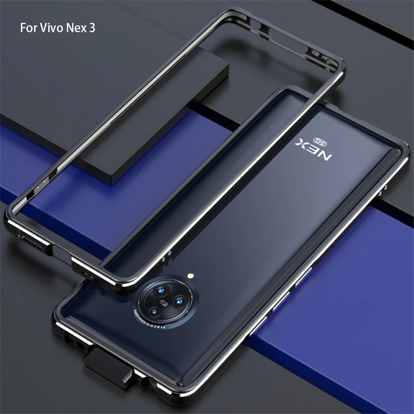 Ультра тонкий металлический каркас для Vivo Nex 3 Nex 2 двойной Дисплей Чехол Жесткий алюминиевый бампер чехол для Vivo Nex 2 Nex 3