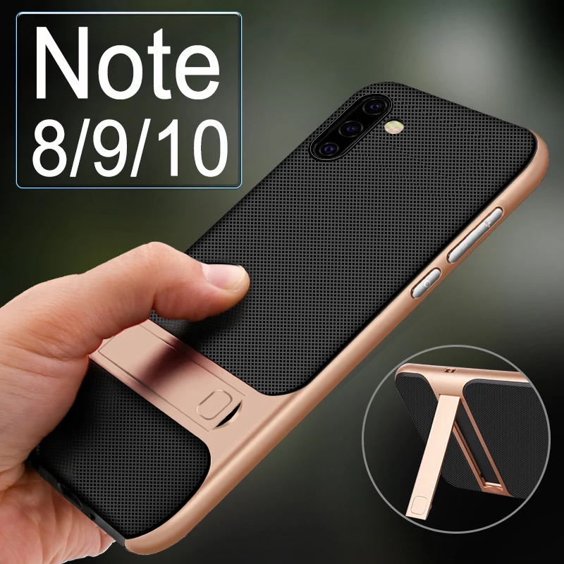 

Note10 pro case for samsung galaxy Note 10 9 8 Plus kickstand cover 5g glaxay Note9 Note8 Notes 10pro 10Note holder phone coque