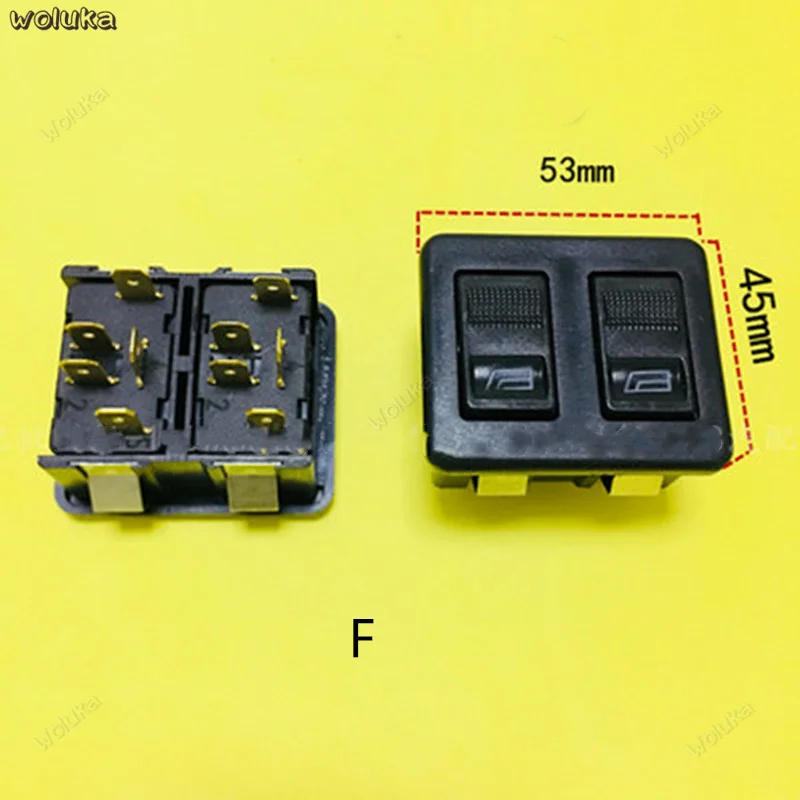 Универсальный модифицированный стеклоподъемник для автомобиля, переключатель стеклоподъемника, переключатель мощности стеклоподъемника, переключатель вверх и вниз, CD50 Q04 - Цвет: F
