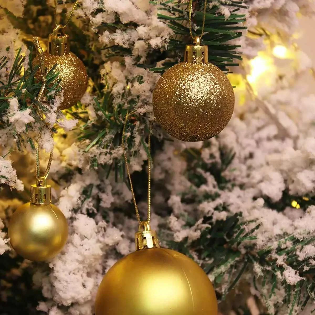 Details about   100 Pcs Colorful Christmas Balls Christmas Tree Decorations Bright Ball Matt Bal 