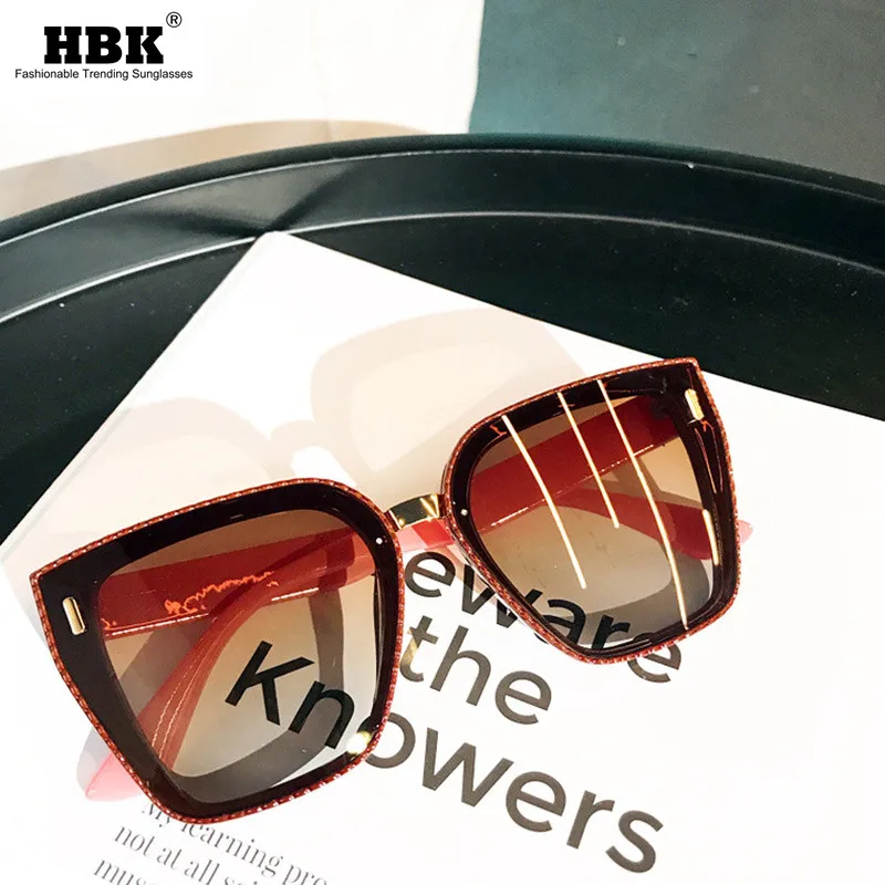 Роскошные солнцезащитные очки, женские модные солнцезащитные очки «кошачий глаз», негабаритные оттенки, для женщин, для покупок, Oculos, уникальный бренд INS,, UV400