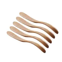 5 шт. деревянные Кондитерские крема для сыра и варенья, инструмент для нарезки деревянного масла, незубчатый Настольный инструмент