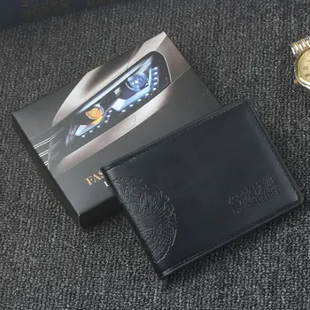 

Black Color Cover for Car Driving Documents PU Driver License Holder Documents Business Folder Wallet Cover Business Card Holder