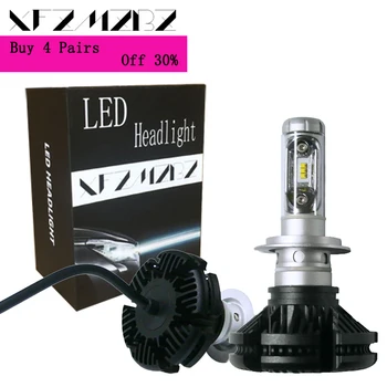 

XFZMZBZ 2pcs LED Headlight 50W 3000LM/Bulb 6000LM/Pair H4 H7 LED Car Light 6000K IP68 H11 9005 HB3 9006 HB4 LED fog Lamp Auto