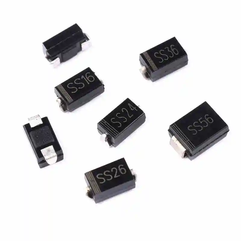 100 шт SMA Schottky диод выпрямитель (1N4007) M7 SS14 SS16 SS24 SS26 SS34 SS36 SS54 SS56 SS110 SS210 SS510