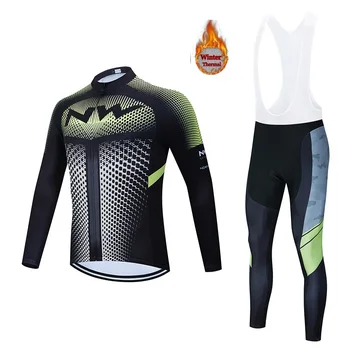 

Fall / Winter 2020 Warm Wool Cycling Jersey, Northwest Men's Suit, Outdoor Off-road Cycling Jersey 19D Padding Cycling Uniform
