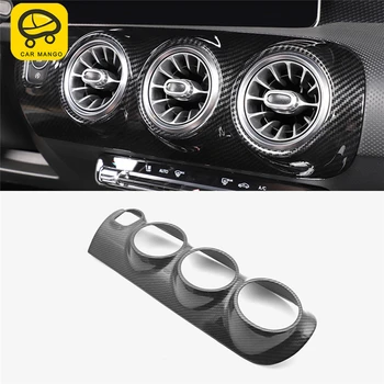 

CarManGo for Mersedes-benz A Class W177 V177 2019 Auto Car Center Console Air Outlet Vent Frame Sticker Trim Cover Accessories