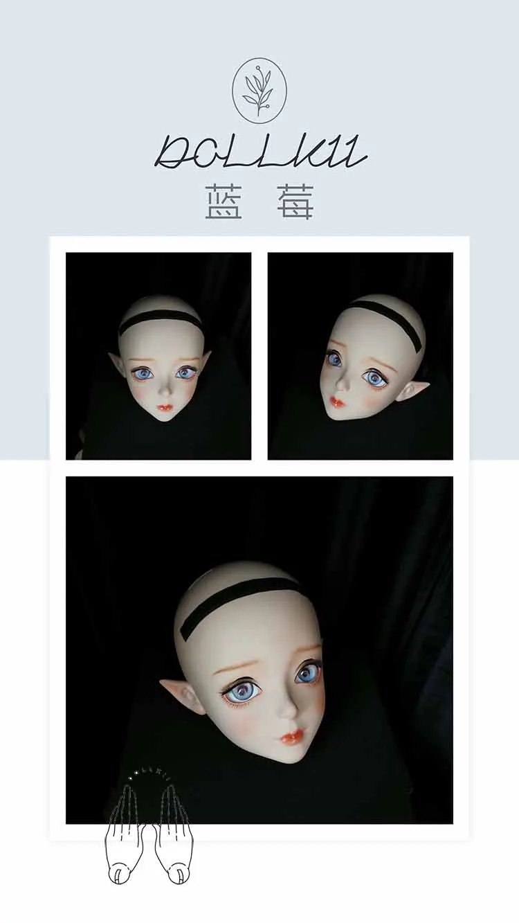 Dollkii 19) Женская Девушка кремнезема смола косплей BJD переодевание крест кигуруми Голова маска Аниме ролевые игры вечерние кукла Трансвестит маска
