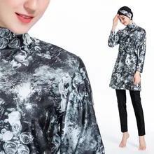 Хорошо продается скромный Мусульманский купальник Буркини полный Чехол исламский арабский с длинным рукавом купальный комплект Bearwear хиджаб купальный костюм