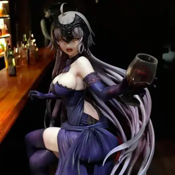 

25cm Fate Stay Night Jeanne D Arc Alter Evening Dress Sexy Beauty Figure Anime Girl FGO Static Action Pvc Figurines