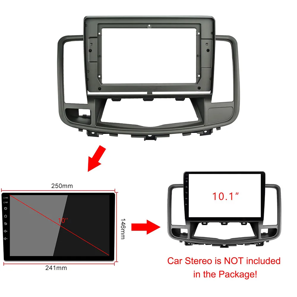 10,1 дюймов 2din Автомобильная панель для NISSAN Altima 2009-2013 панель Dash установка двойной Din DVD рамка для NISSAN TEANA 2009-2013
