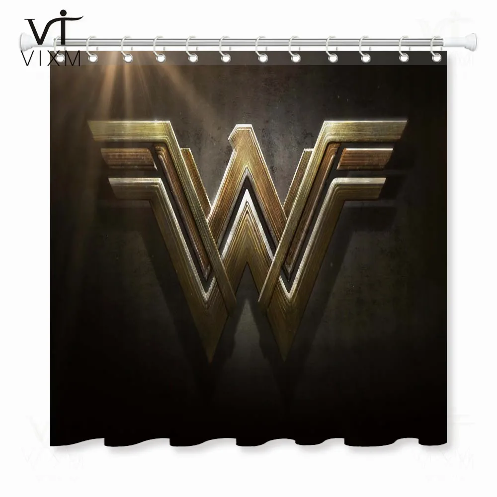 Vixm домашний фильм занавеска для душа s Wonder Woman Водонепроницаемая занавеска для ванной Экологичная полиэфирная занавеска для ванной - Цвет: 73612