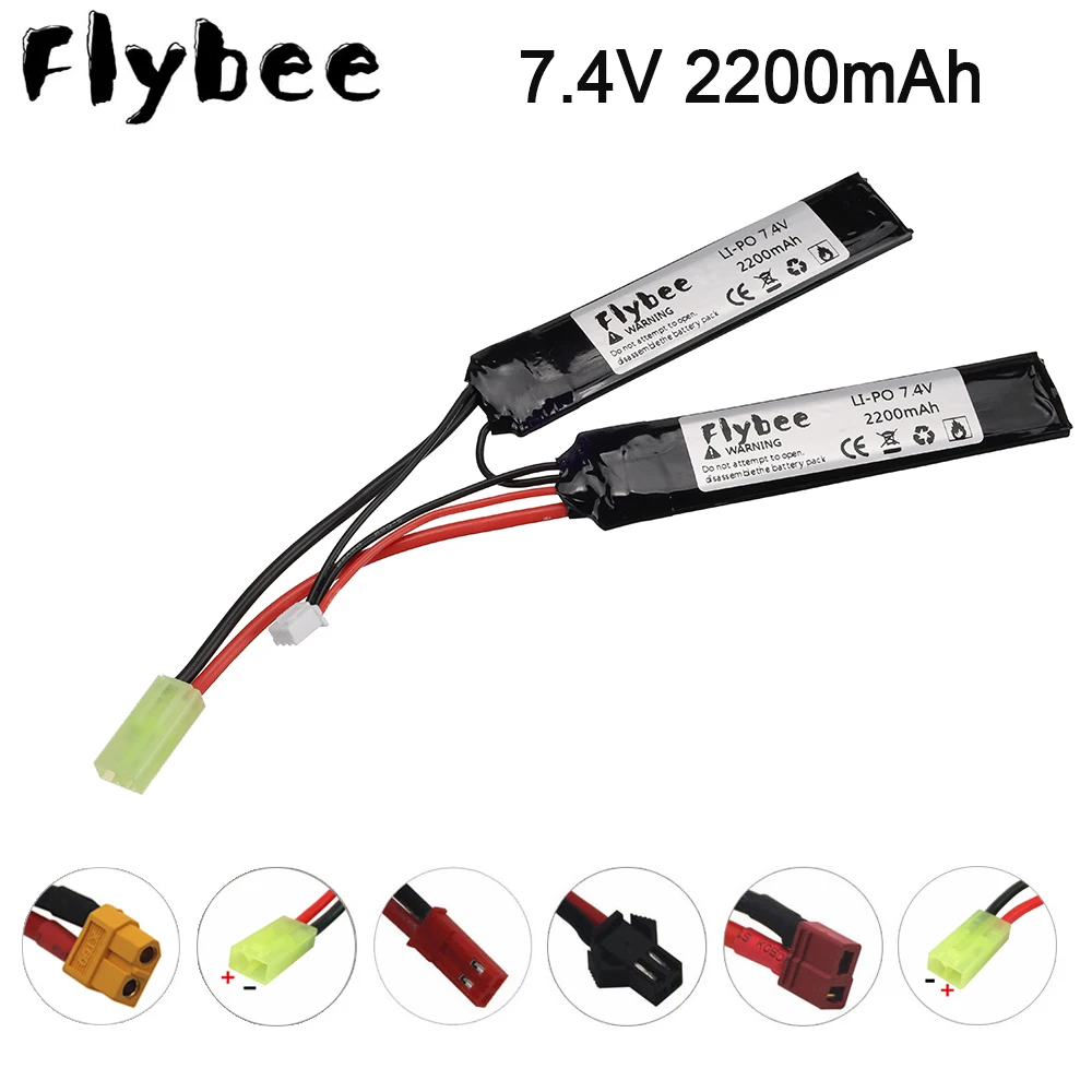 7 4 v 2200mAh литий полимерный Батарея для водяной пистолет V 40C Разделение соединение