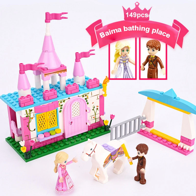 Princess-Prince-Series-Enchanted-Castle-Palace-Models-Building-Blocks-Royal-Carriage-Model-Compatibl (3)