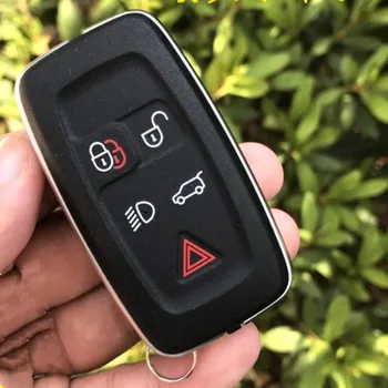 

DAKATU For Land Rover Discovery 4 Sport Freelander Car Key Shell Smart Remote Fob Cover Case 5 Button Keyless Entry fob case