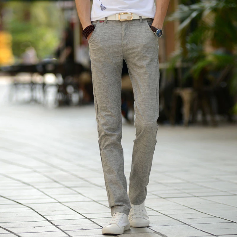 thin dress pants