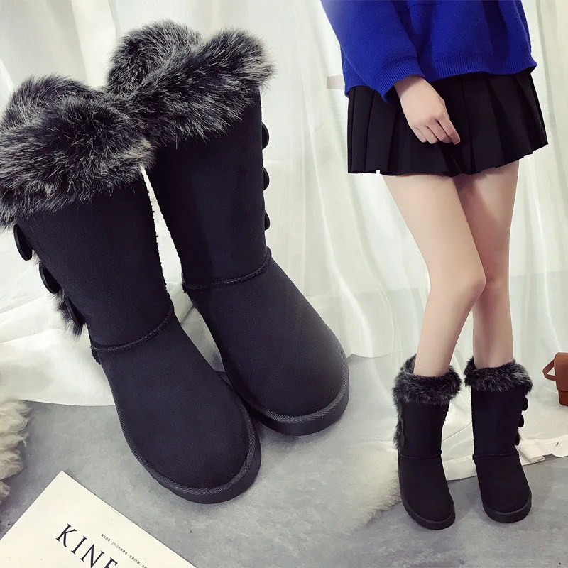 MORAZORA/ г., зимние теплые модные женские ботинки удобные высококачественные ботильоны на плоской подошве с круглым носком Цвет черный, серый