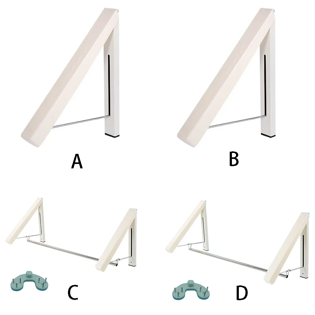 Дырокол бесплатно Настенный сушильный вешалка для одежды прочный бытовой складной ABS Органайзер пальто Прачечная шарф выдвижной