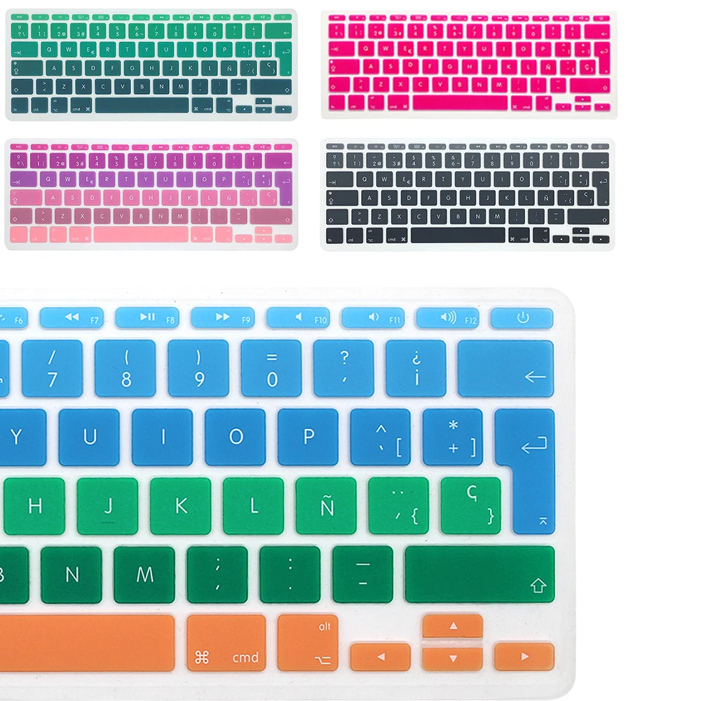 Espainol крышка клавиатуры для macbook air 11 дюймов EU-Enter A1465 A1370 крышка клавиатуры ноутбука силиконовая защитная пленка