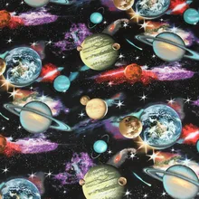 45X110 см Корейская импортная хлопковая ткань для мальчиков с изображением звездного неба и Вселенной домашняя сумка-чехол для подушки Sewing-BK727