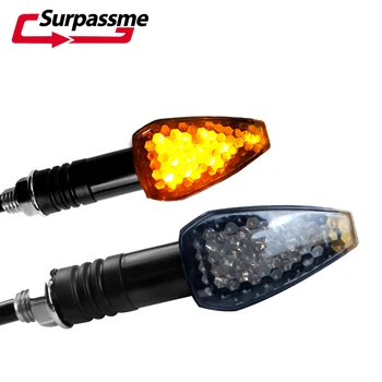 

For BMW R1200GS S1000R K1200LT 4PCS Motorcycle LED Flasher Turn Signals Indicator Cafe Racer Amber Blinker Signal Lights Lamp