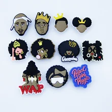 Breloques pour chaussures, 1 pièce, accessoires de bricolage, combinaison de chaussures de décoration, boucle en Croc pour enfants, cadeaux de fête de noël 