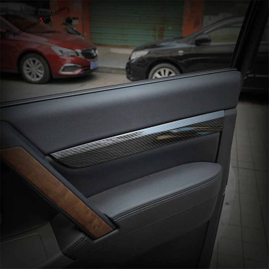 Yimaautotrims Inner Door Armrest Handle Panel Cover Kit Trim Fit For Mitsubishi Pajero V97 V93 V80 Montero Limited 2009