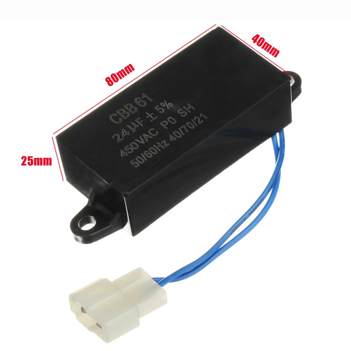 

1Pcs New 24uF Generator Capacitor 24uF CBB61 24 uF 50 or 60 Hz 400V AC UPTO 450V AC UL