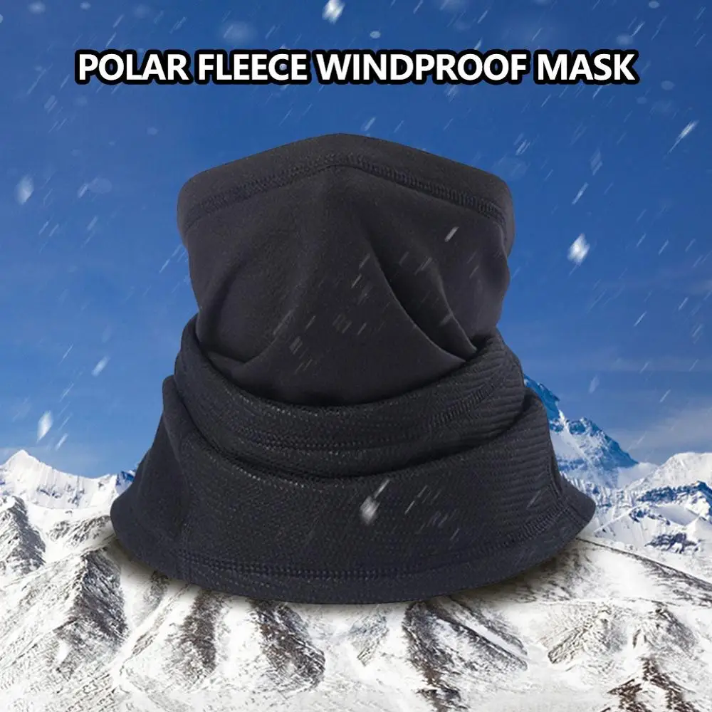 

Double-Layer Winter Warm Ski Hat Scarf Hood Neck Face Mask Cycling Cap Multi-function scarf