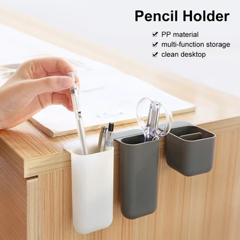 

Desktop Display Pocket Pen Container Home Office Desk Pen Case Storage Box Desk Stationery Desktop Organizer Pencil Holder