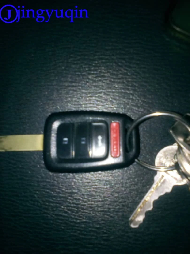 

jingyuqin 50pcs Remotekey 5pcs MLBHLIK6-1T Remote head car key shell 4 button HON66 blade for Honda CRV Civic Accord 2014 2015