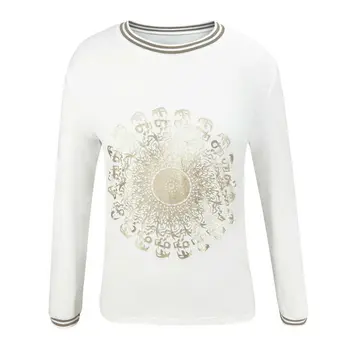 

Hirigin Spring Autumn Sweatshirts Women Printing Vintage Long Sleeve O-neck Sweatshirt Fashion Casual Tops Pullover Shirt Blouse