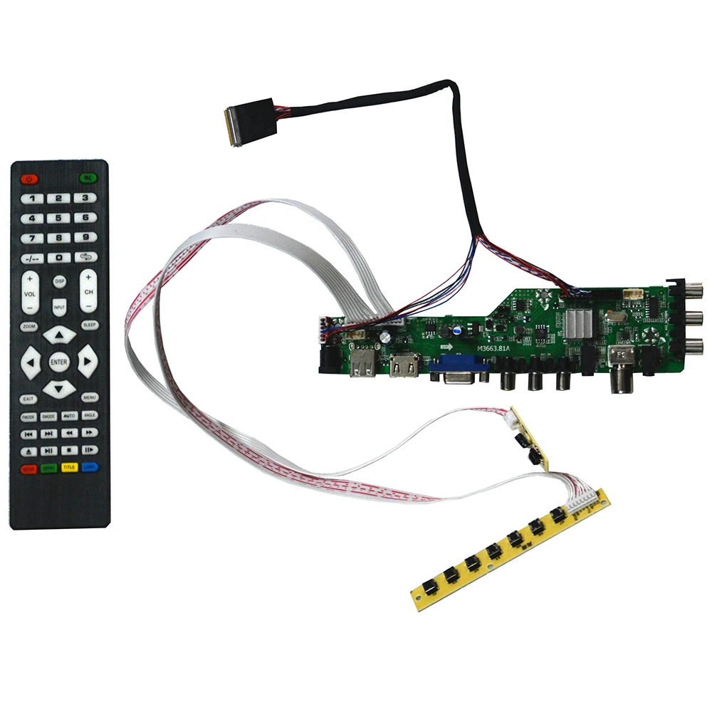 M3663 DVB C T T2 TV набор для платы ЖК контроллер телефона LTN156AT05 1366x768 панель|kit kits|kit boardkit