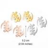 Anniyo (One Pair) 5.2cm/7.3cm African Symbol Big Earrings Adinkra Gye Nyame Hyperbole Stud Earrings Ethnic Jewelry #203821 3