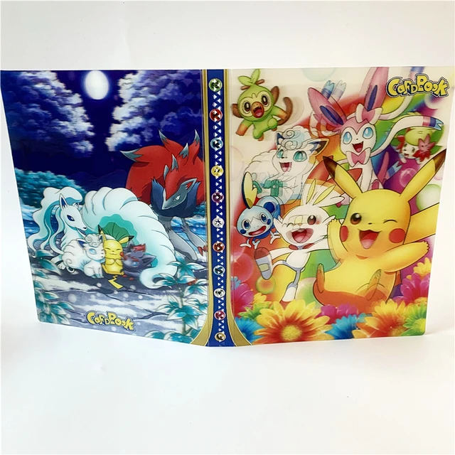 Pokemon Cards Album 240Pcs Cartoon Pikachu Shining Album Cartas Pokemon Book Binder Folder Top Loaded List Vmax Card Collection 6