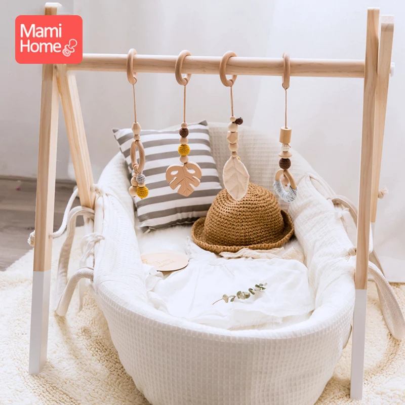 4 шт./компл. детские деревянные подвесные игровой гимнастический игрушки не