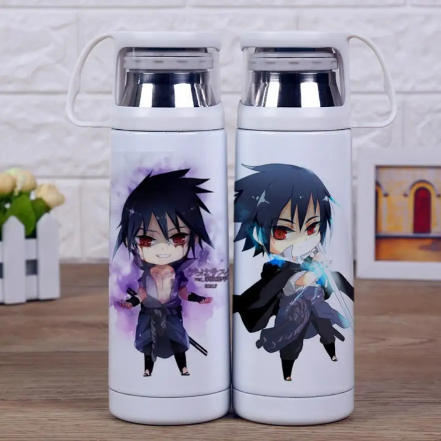Наруто термос Узумаки Наруто с крышкой Хатаке Какаши термос Учиха itachi кружки чашка подарок - Цвет: 6