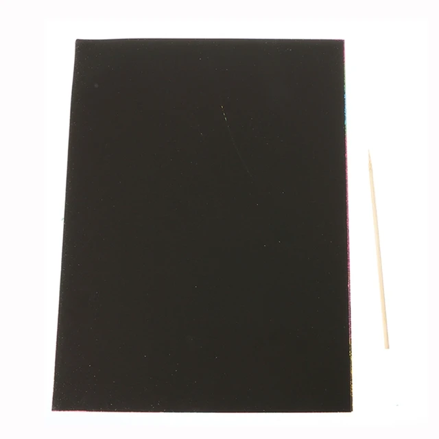 10 Sheets Fun Magic Drawing Book Toy DIY Scratch Notebook Black Cardboard  Children Learning Toys Scratch Art Painting Doodle - AliExpress