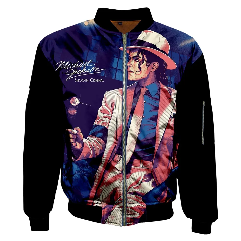 PLstar Cosmos New Fashion Casual 3Dprint Unisex Men/Women King of Pop Michael Jackson Zipper/Bomber Jackets/Hoodies/Hoodie s-11
