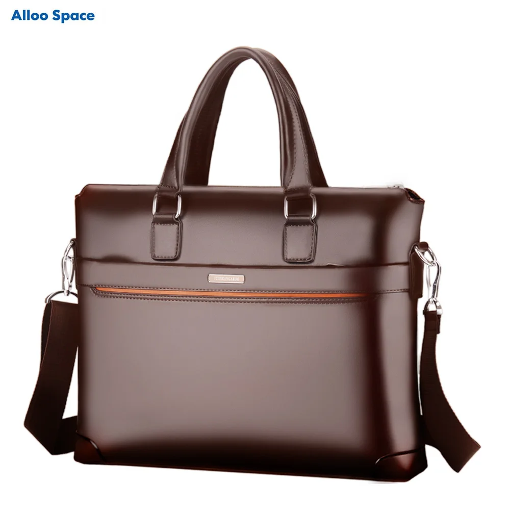 

cowhide leather laptop 14 high quality leather bags men briefcase business briefcase OL office Shoulder tote crossbody handbags