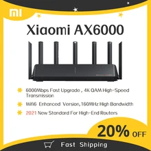 2021 New Xiaomi Router AX6000 WiFi6 AIoT Router 6000Mbs VPN 512MB Qualcomm CPU Mesh Repeater External Signal Network Amplifier