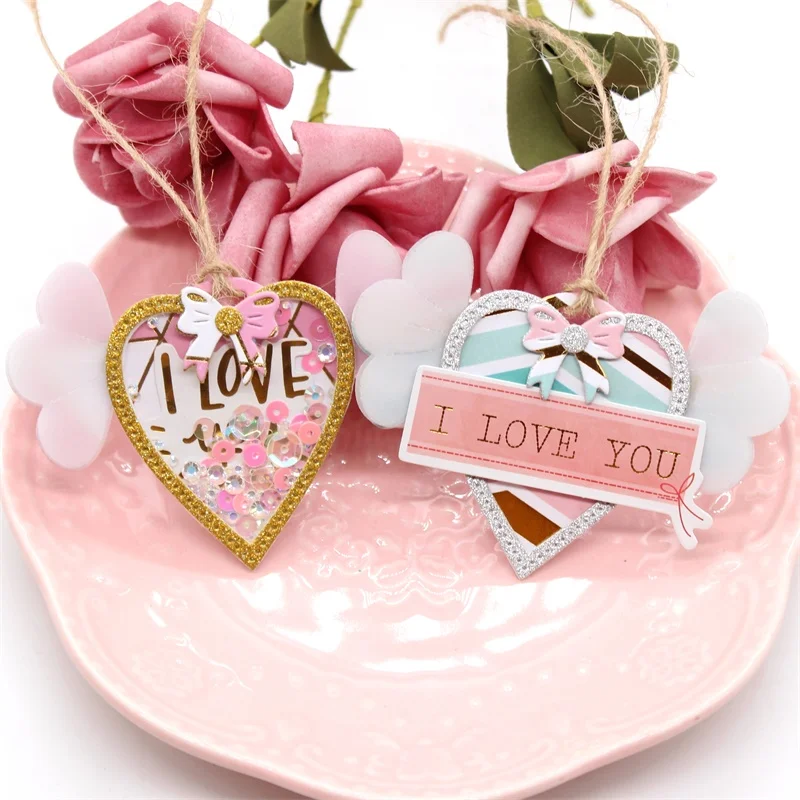KSCRAFT Love Wings Shaker Metal Cutting Dies Stencils for DIY Scrapbooking Decorative Embossing Paper Card Making Craf | Дом и сад