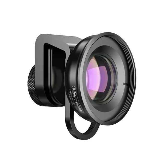 with universal clip APEXEL 30-80 мм Супер Макро линза мобильного телефона объектив камеры HD оптический макро Lentes для iPhone 7 8 XR xs huawei xiaomi все смартфон - Цвет: with universal clip