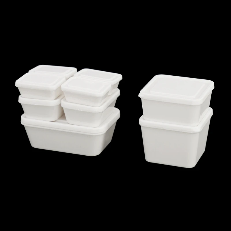 DOLL HOUSE MINIATURE LITTLE WHITE SQUARE TOY BOX Shop Only Authentic we