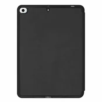 

For Ipad Mini5 Tablet Case For Apple Ipad Mini Tri-Fold Pen Slot Holster Solid Color Drop Protection Case